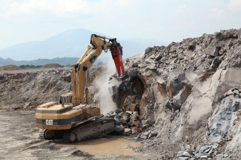 martillos hidráulicos en las explotaciones mineras