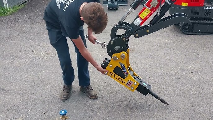 instalación de martillo neumático